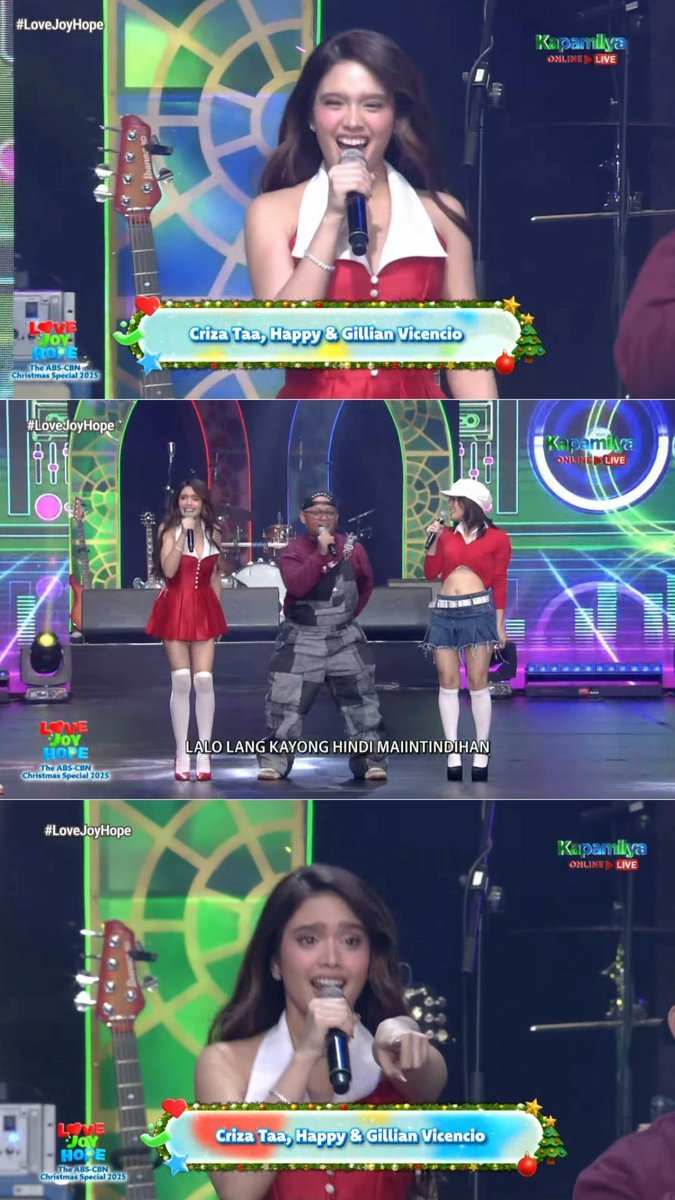 #CrizaTaa in #FPJsBatangQuiapo's  prod at the #ABSCBNChristmasSpecial2025 ♥️