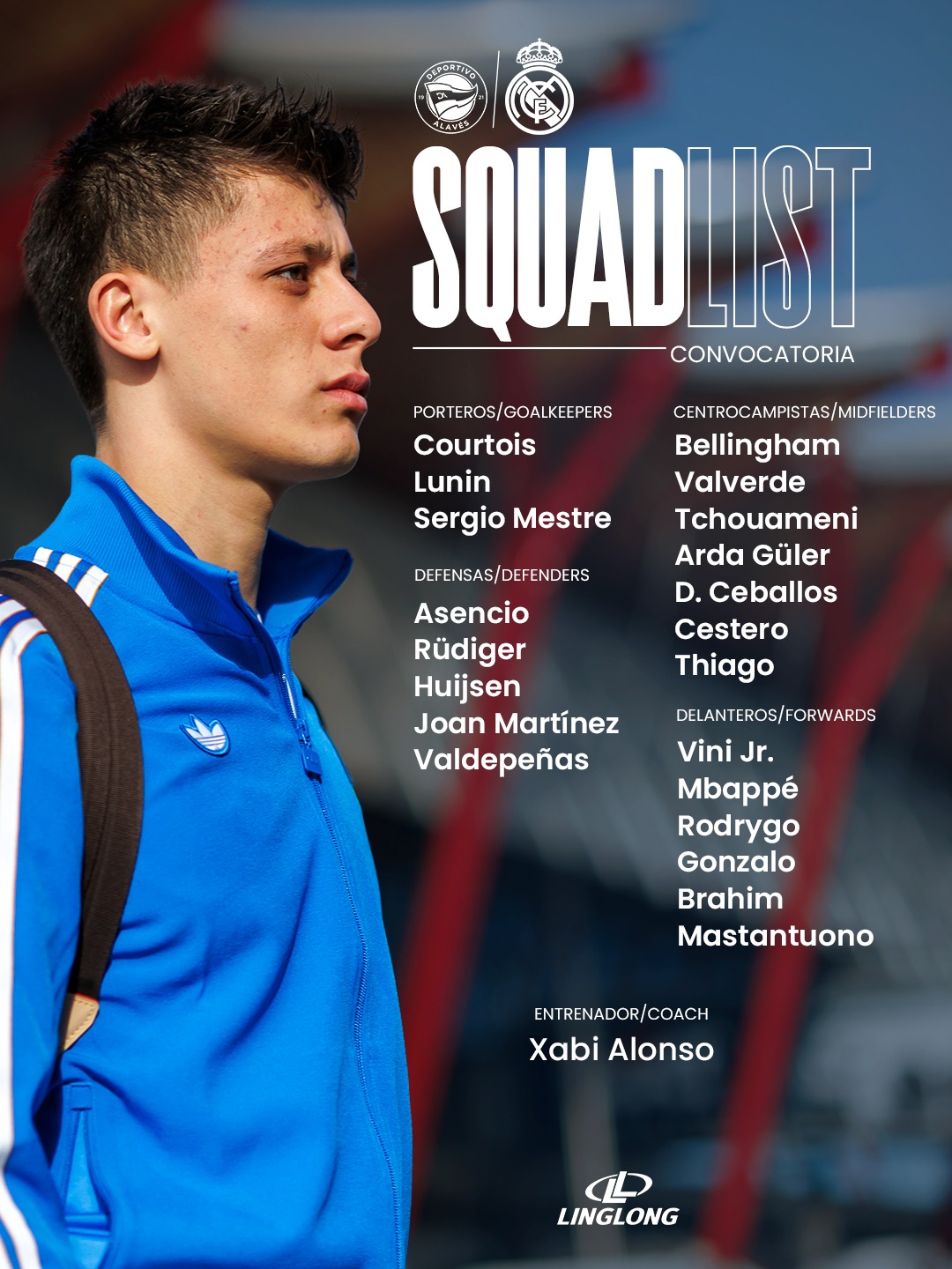 قائمة ريال مدريد لمواجهة ألافيس في "الليغا" تشهد عودة مبابي وغياب: كارفاخال. أرنولد. ميندي. كاريراس. فران غارسيا. ميليتاو. ألابا. كامافينغا. إندريك 