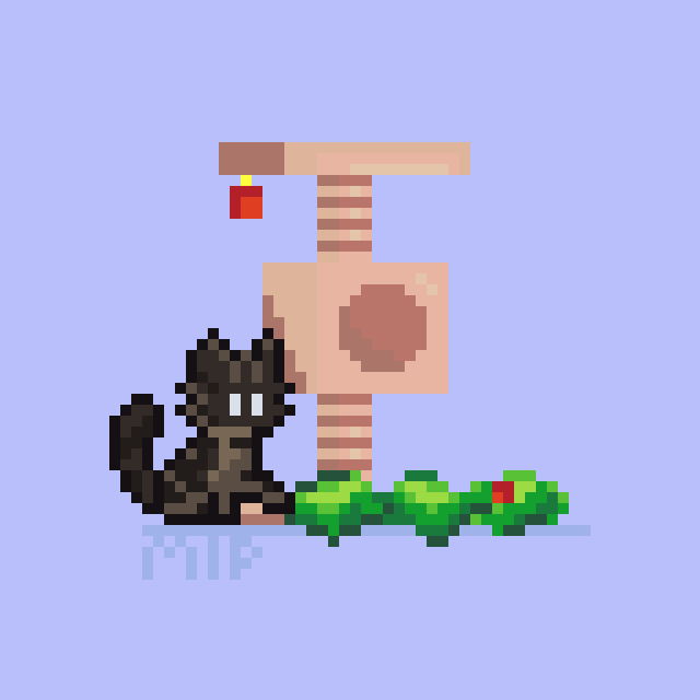 MakeItPixel_'s tweet photo. Day 13 of the Christmas challenge: milo is trying to decorate his tree 🎄🐾
#sapnapfanart #milofanart #pixelart https://t.co/fimLaXTszA