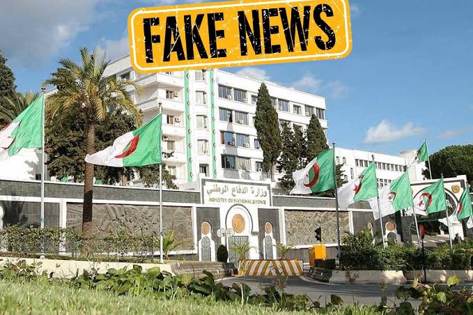 ❌🚨خبر كاذب Fake News
❌وزارة الدفاع الجزائرية تكذب ما تداولته مواقع مأجورة بشأن مزاعم بإنشاء الجزائر لوحدات مرتزقة تنشط في منطقة #الساحل لتنفيذ عمليات سرية. 
✅إليكم بيان وزارة الدفاع الجزائرية(#تكذيب )  
في إفتراء سافر وكذب مكشوف، وفي محاولة أخرى يائسة للمساس بسمعة الجيش