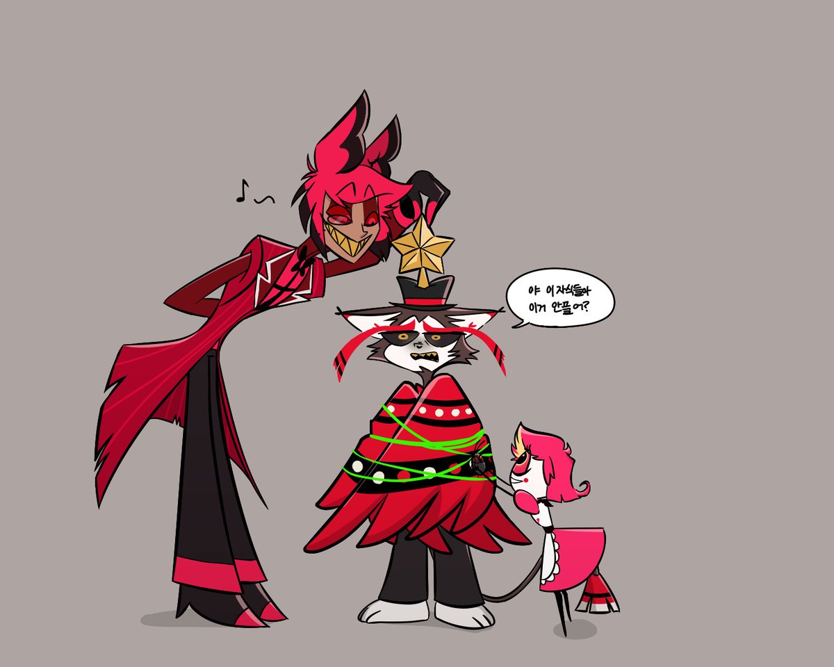 shungnung_tndsb's tweet image. 슬슬 크리스마스 일러도 그려야 겠지...
#HazbinHotelAlastor #HazbinHotelHusk #HazbinHotelNiffty 
#radiotrio