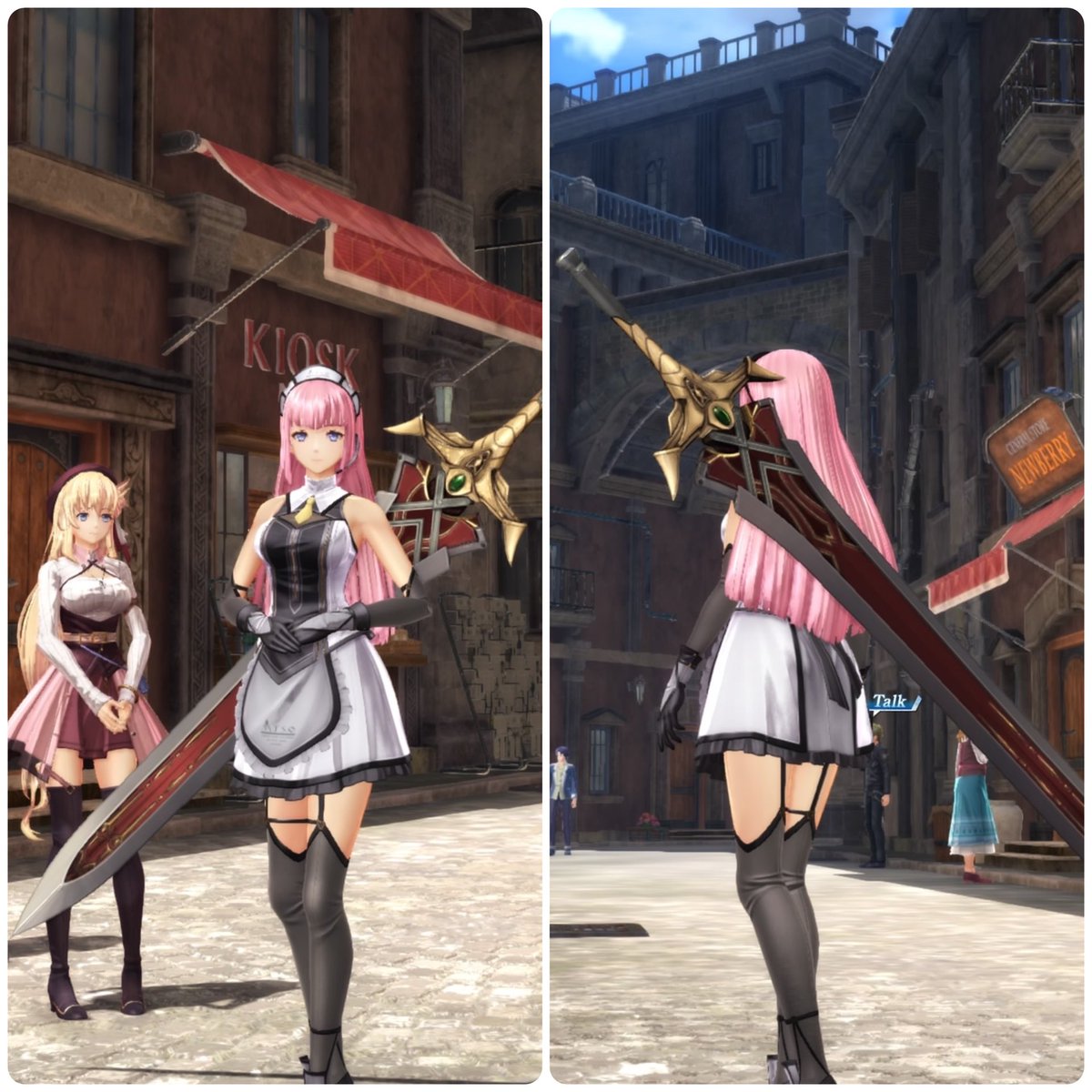 リゼットさんに分校長の剣🗡️持たせるとこんな風になる こんな衣装