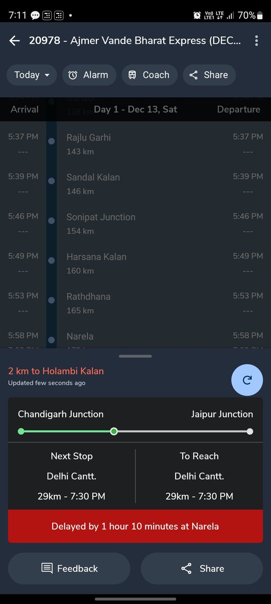 Ashutosh_post's tweet photo. We people are booking #VandeBharat because we want to reach at our destination on time for this we are also paying more than a regular superfast/express train. I want ask does you really care about a common man time value??? @AshwiniVaishnaw @RailMinIndia @RailwaySeva https://t.co/wHYx7qkIz5