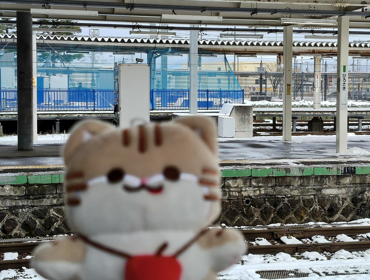 つがにゃんを迎えに弘前へ😃😺 #JR東日本秋田支社 #弘前