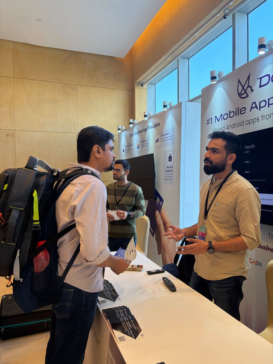 doverunner_inc's tweet photo. What an incredible event at droidcon—great conversations, curious developers, and a strong focus on building secure mobile apps.
📍 Catch Team DoveRunner at Booth 2, Conrad Bengaluru!
#DroidconIndia #FlutterCon #MobileAppSecurity #LightningTalk #AppSec #DoveRunner #dcin25 https://t.co/6z1XfSIz2o