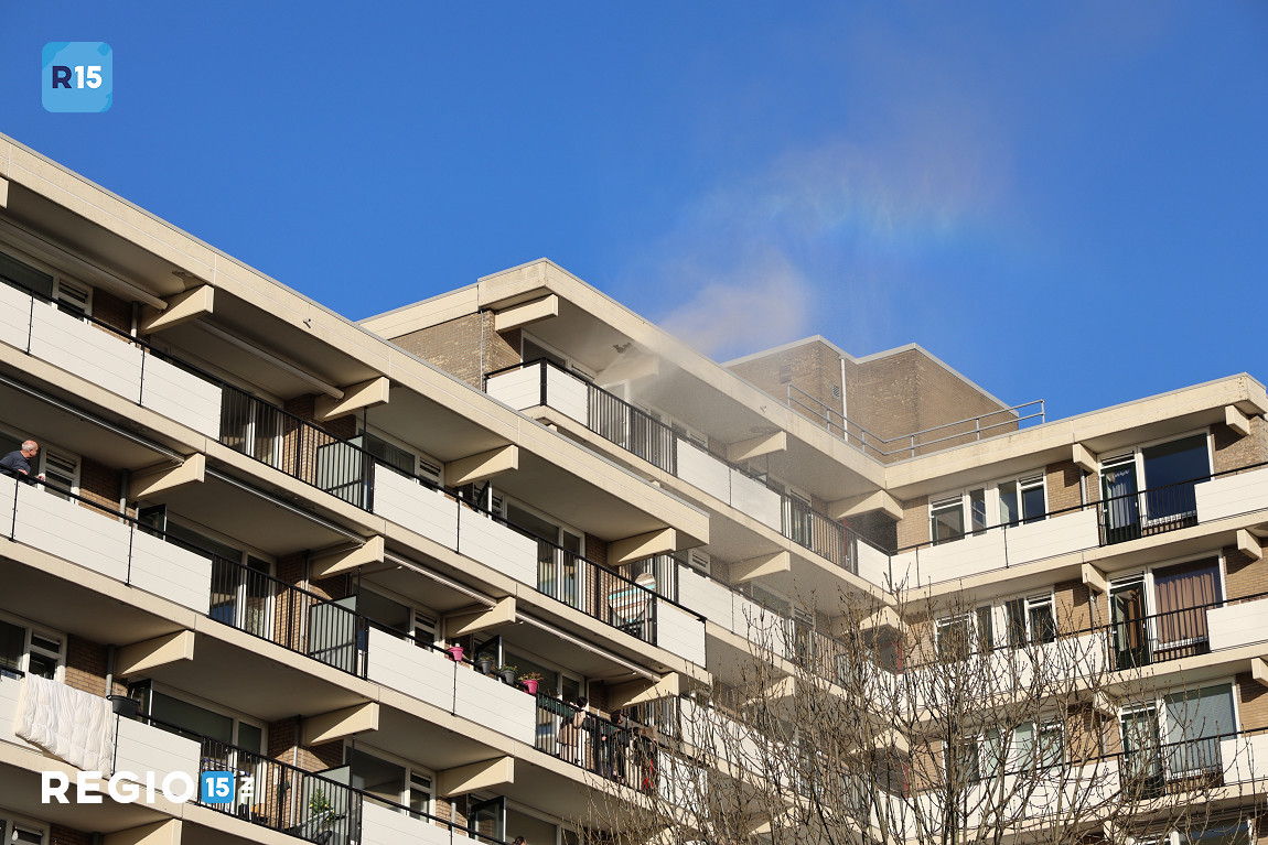 Brand in flatwoning in Rijswijk