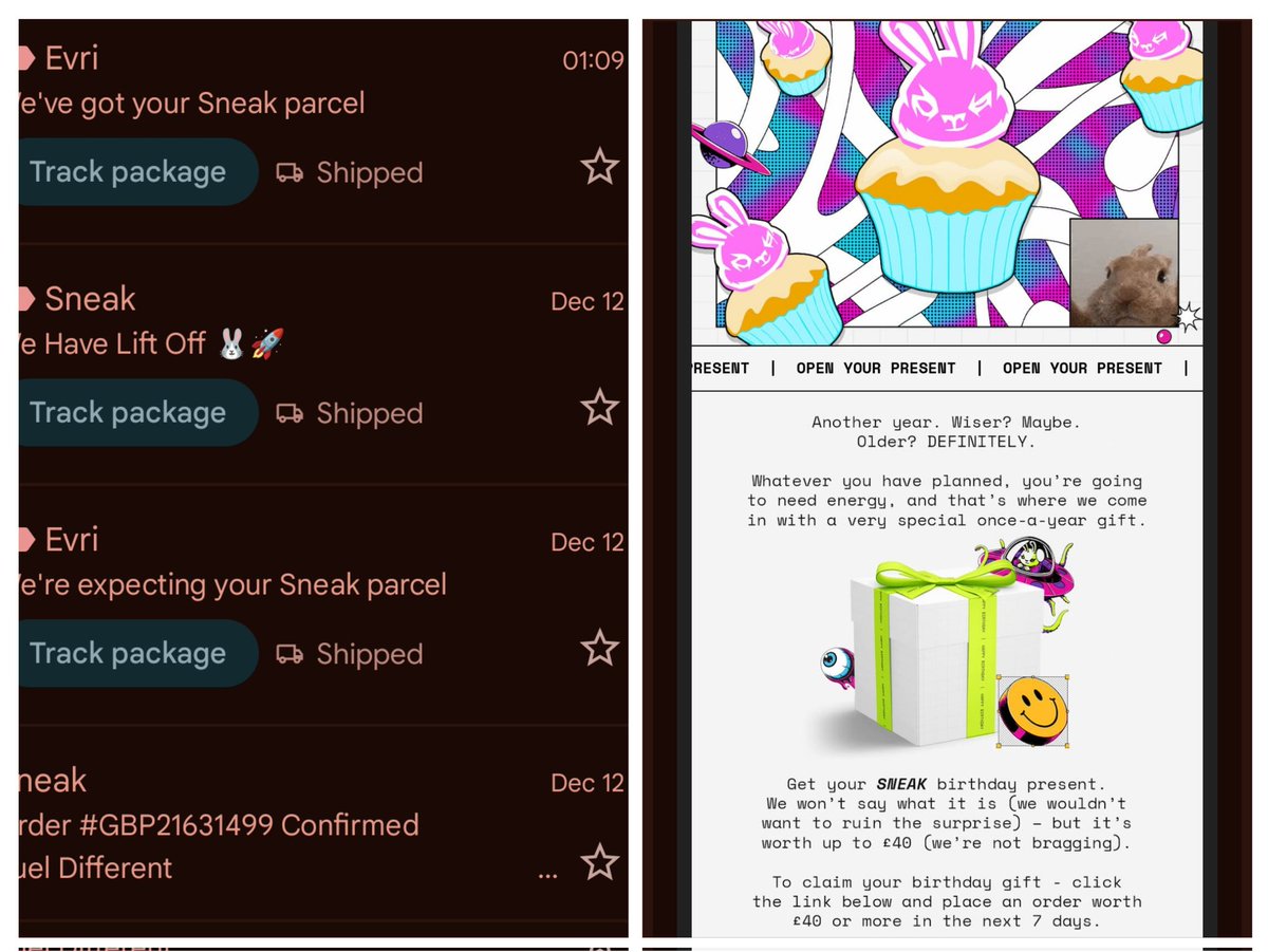Yo <a href="/SneakEnergy/">SNEAK</a>, I made a £60 order yesterday not knowing that I'd get this offer today. Be a champ, honour it, it's my birthday! 
 😉