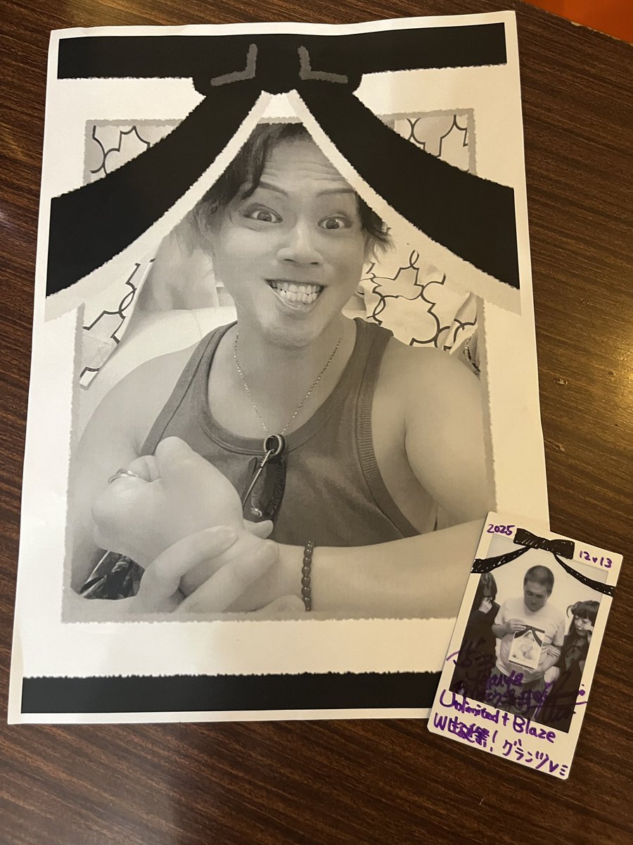 本日のチェキ Unlimited ✝︎ Blaze(如月ウタ×白夜) ふにこ. しずのん