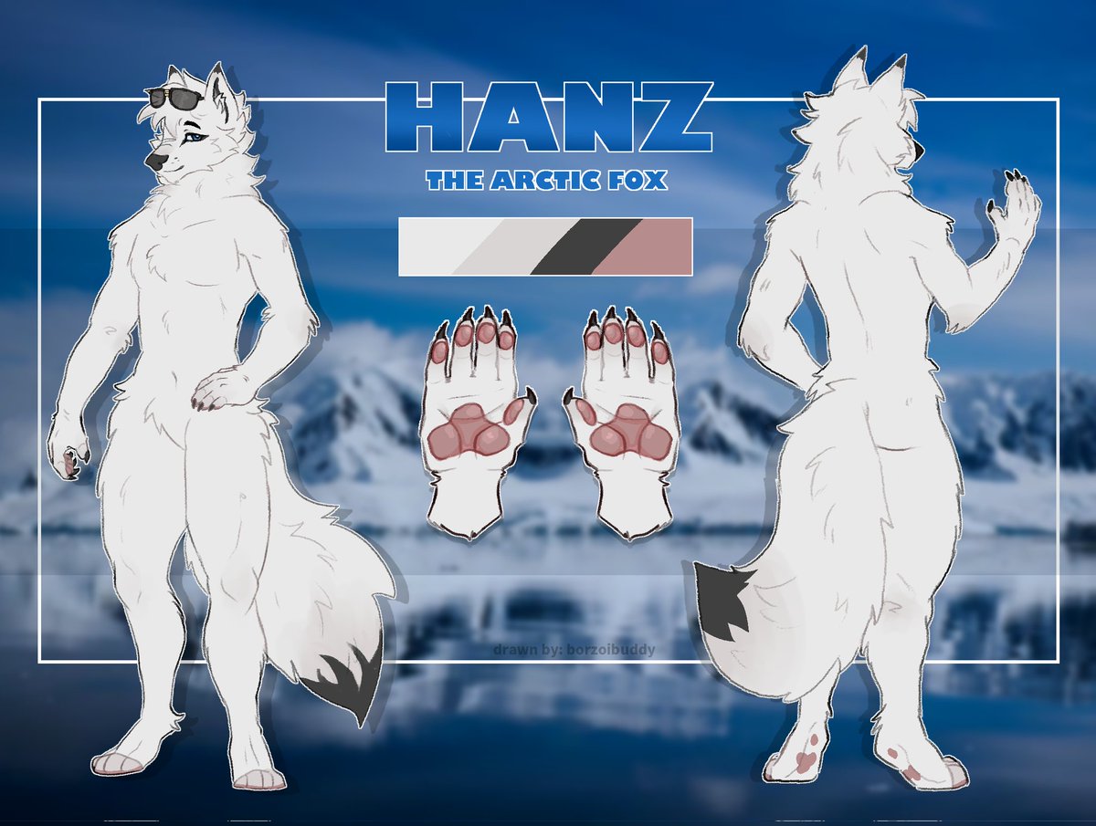 finished ref sheet comms !!
prices if youre intrigued:

simple ref ($45): back and front + a close up of any part and character info
normal ref ($65) back and front + 2 headshots and character info
#furry #furrycommission