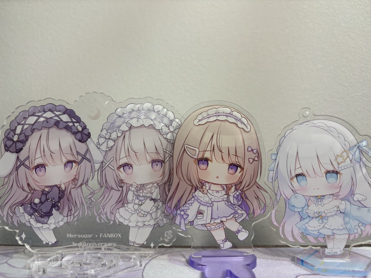 ねむちゃんのアクキー、おもちもなか先生のSDのアクスタと大きさも遜色