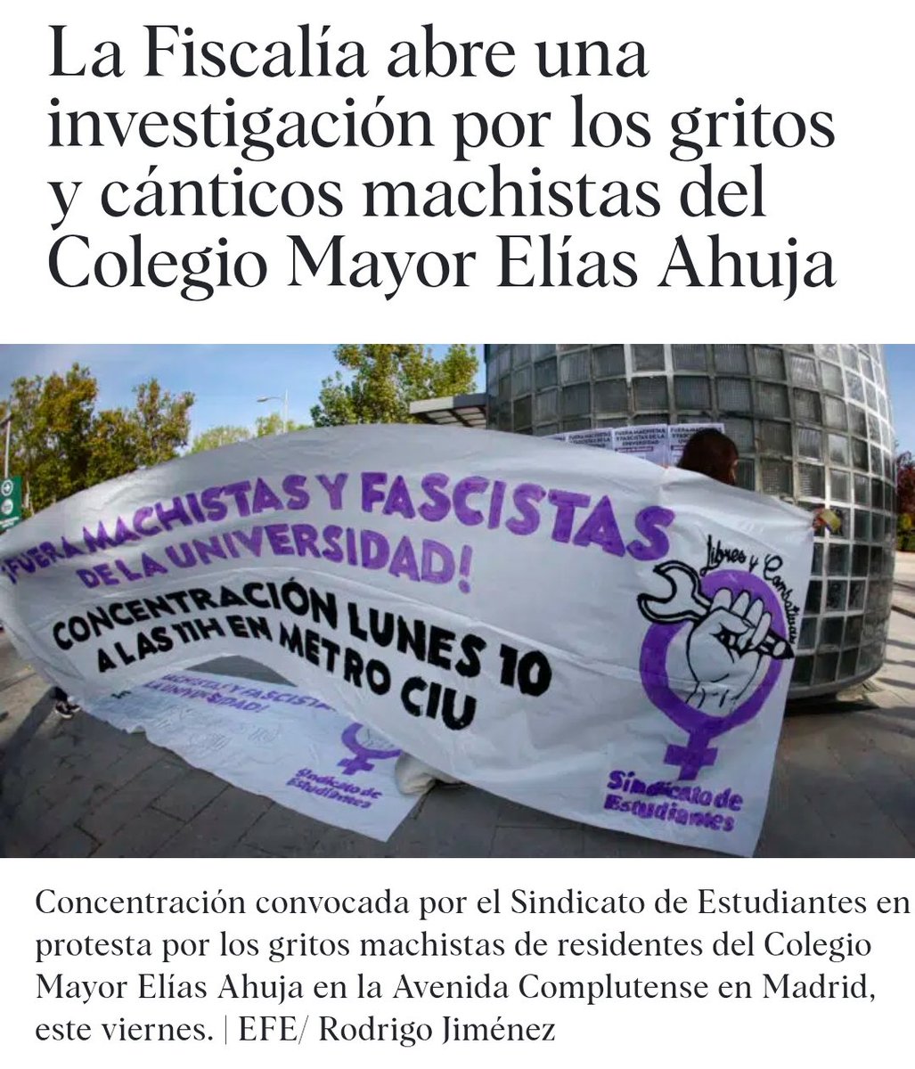 Hace tres años, se montó un pollo de aúpa porque unos cuantos chavales gritaron burradas en un colegio mayor. Se las gritaban a unas chicas que estaban en otro colegio mayor, quienes —esto lo oí yo en la tele con estas orejas que se comerá la tierra— no se sintieron nada
