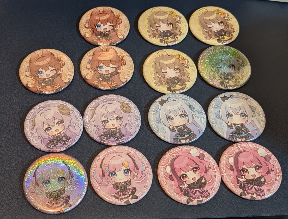 あみゅどる 3rd LIVEの ランダム缶バッジを開封しました〜！ もう一種