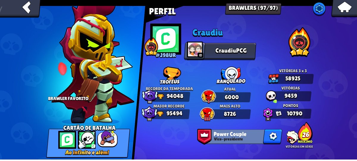 powercouple_yt's tweet image. O perfil de vocês cadê?? Mostra aí pra gente!!
#BrawlStars