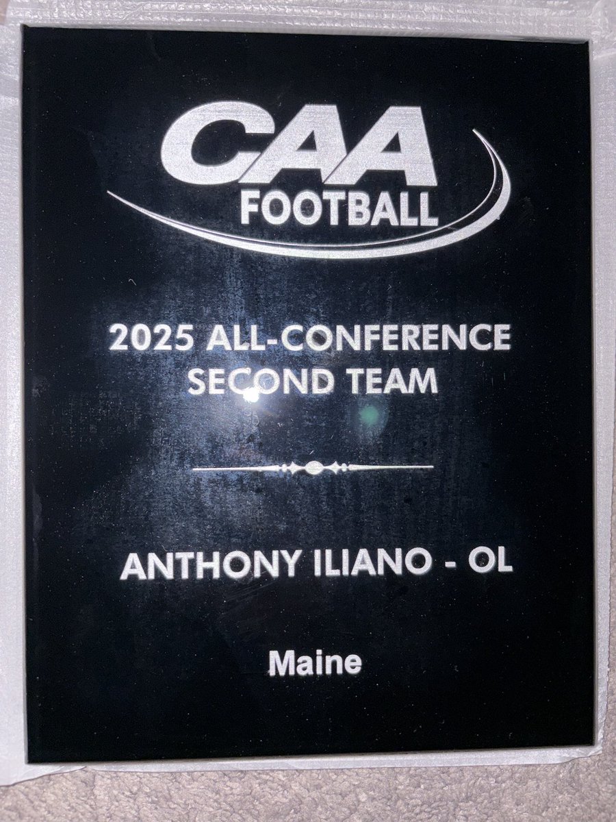 Beyond blessed and grateful 🙏🏼
RS SOPHOMORE SZN 
2025 Maine “Offensive Lineman of the year”
Second team all CAA 
Excited for what the future holds <a href="/BlackBearsFB/">Maine Football</a>