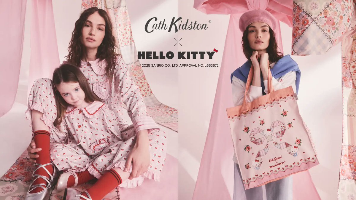 sanrio_oshikatu's tweet photo. ＼⚠️入荷情報📣🆕／
Cath Kidston（キャス キッドソン）×ハローキティのコラボコレクション、明日12/15(月)朝10時より以下オンラインストアでも発売開始🥹🎀
店頭や公式オンラインストアでは売り切れ続出してるので、買いそびれてしまった人はお見逃しなく🙆‍♀️
🔗楽天：https://t.co/KogIAgkWzY

#サンリオ #ハローキティ #キャスキッドソン #pr