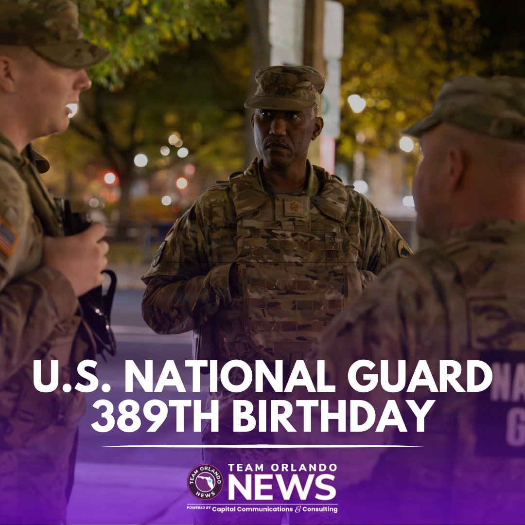 Today marks the 389th birthday of the U.S. National Guard!

Team Orlando honors the Citizen-Soldiers and Airmen who serve both their communities and the nation every day. Your dedication, readiness, and resilience inspire us all.

#NationalGuardBirthday