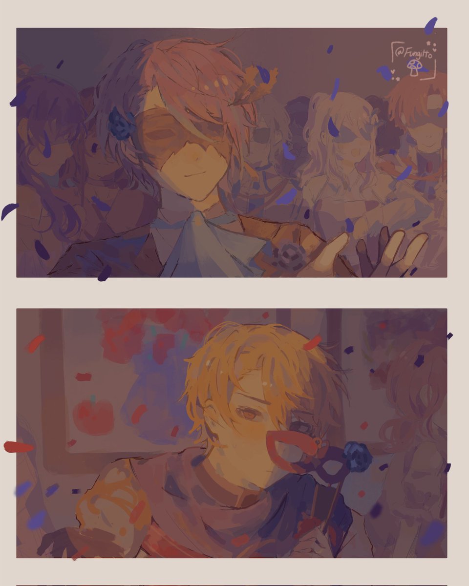 fungittont's tweet photo. Day 2. Masquerade
#RuikasaWeek2025 #prsk_FA https://t.co/m0xgF2WmIM