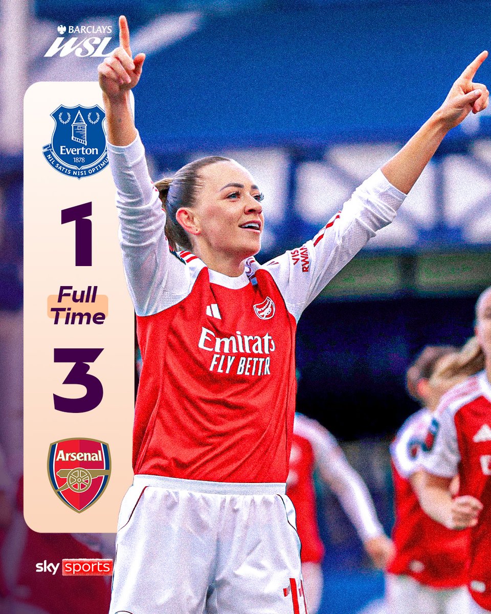 Katie McCabe’s stunner, Olivia Smith’s volley and Alessia Russo’s 100th-appearance goal fired Arsenal past Honoka Hayashi’s screamer to second in the WSL 📈