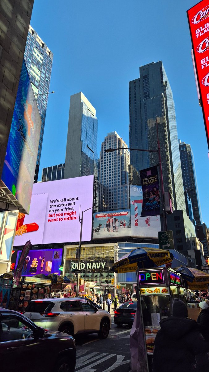 Friday Times Square vibe