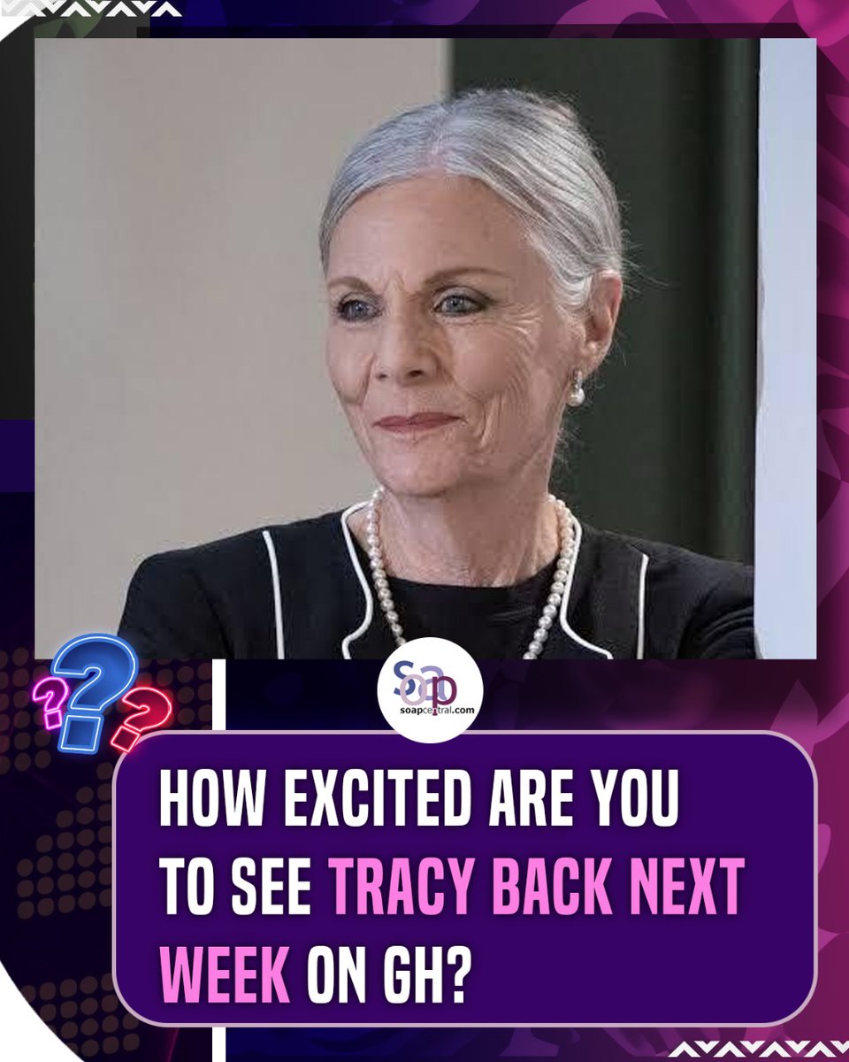 soapcentral's tweet image. Tell us below 👇🤩 

#GeneralHospital