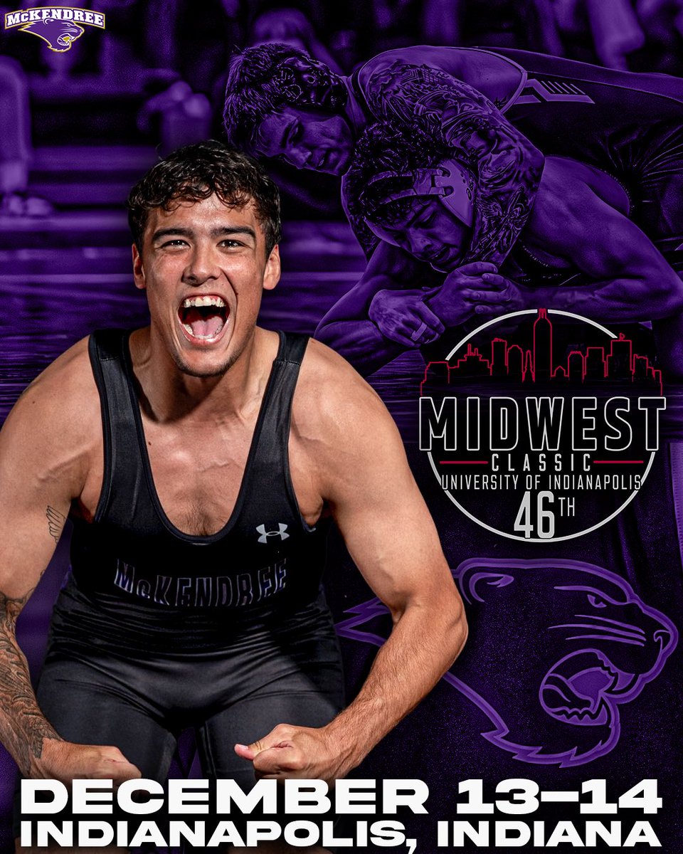 McKBearcats's tweet photo. 4๏ธโฃ6๏ธโฃth Midwest Classic x No.11 Menโs @McKWrestling
๐๏ธ Dec. 13-14
๐Indianapolis, Ind. | Nicoson Hall ๐๏ธ
๐บ https://t.co/mtFWwe1bMb
๐ https://t.co/XZggLvIfbD
#BearcatsUnleashed #D2wrestle #GLVCwrestle https://t.co/S9S2Es70m6