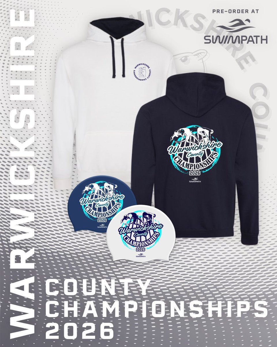 SwimPathUK's tweet image. Pre-order swimming County Championships 2026 Merchandise at SwimPath! ⚡

Order Window 1 Closing Dates:
Gloucester, Wiltshire - 28th December
Kent, Warwickshire, Worcester - 11th January

buff.ly/3xlWOUE