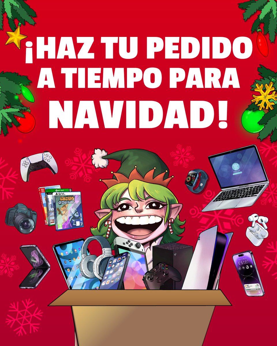 Es época de jugar 🎮 No de jugársela ⏰
Pide los regalos de Papá Noel antes del 16 de Diciembre, para asegurarte de que lleguen a tiempo 🎅🎁🚛