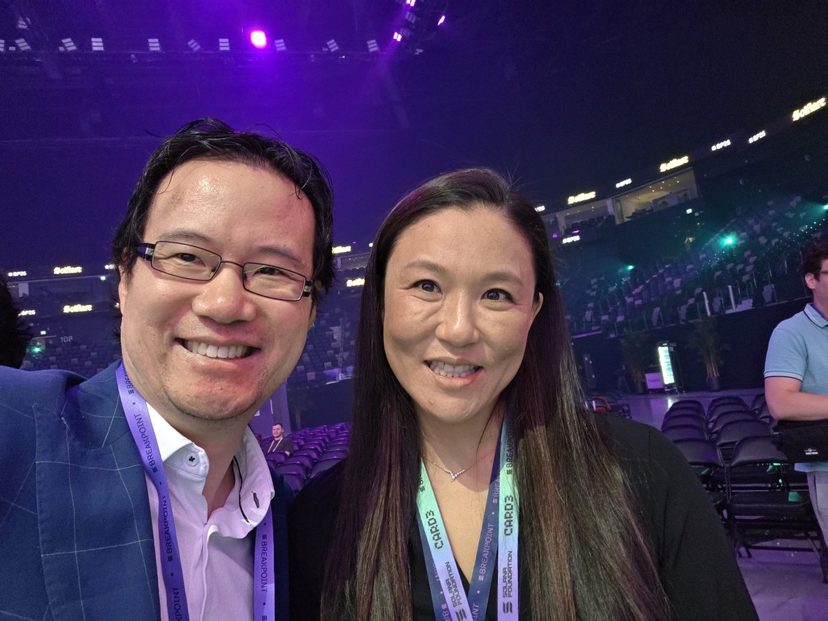 With the amazing Lily Liu, President of the Solana Foundation #Solanaconf # SOLANA #Breakpoint2025