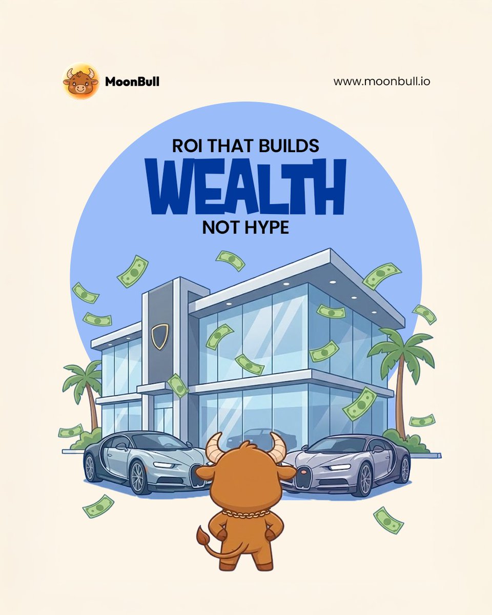 MoonBullX's tweet photo. Not hype. Not noise. Just real ROI.
Built for people who want lasting wealth.
👉 Join Now: https://t.co/3j0VnCdfMW
#MoonBull #RealReturns #CryptoWealth #SmartInvesting https://t.co/0QoSPzK65u