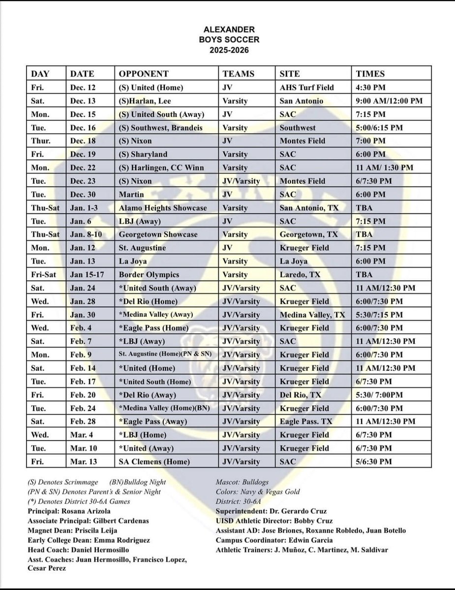 AHS_soccer99's tweet photo. 2025-26 Season schedule! Please come out and support our boys soccer team this season! #vamosbulldogs https://t.co/lUVQE6x8Ki