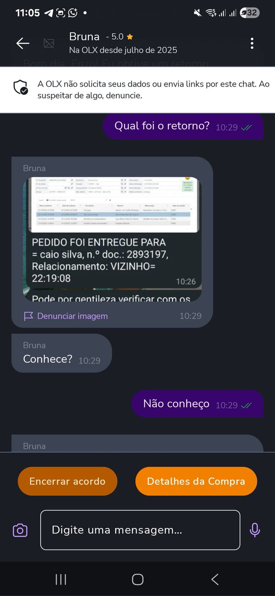 WallaceFer_'s tweet photo. @OLX_Brasil

Como a transportadora de vocês R3 Express entregam um produto para um desconhecido que se quer eu conheço!

Número do pedido: 4886039421461045693 

Encomenda consta como entregue para o vizinho chamado Caio Silva

Quero o estorno imediato dessa COMPRA NÃO RECEBIDA https://t.co/SSNRwU87FS
