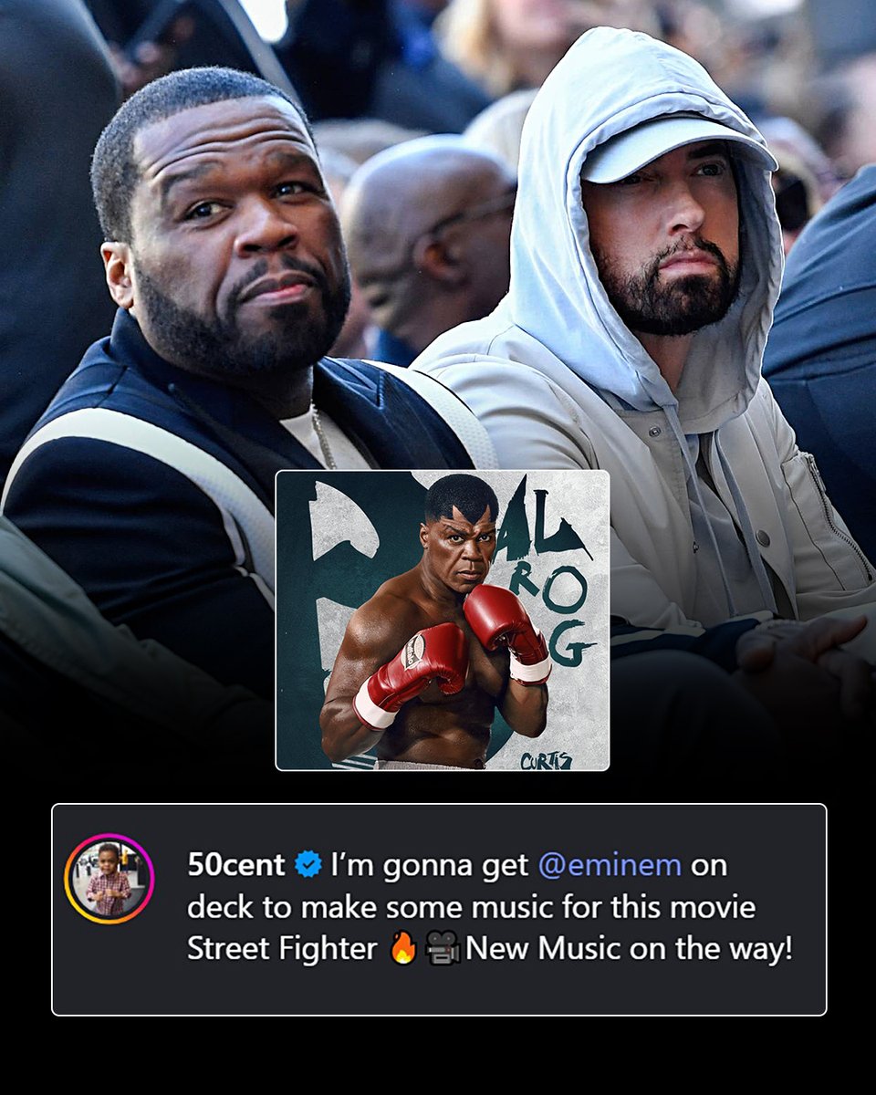 50 Cent says he's get Eminem to do music for the upcoming movie "Street Fighter" where Fif plays as Balrog 😱

The movie is set to be released in theaters on Oct. 2026. You can watch the trailer in the thread below!