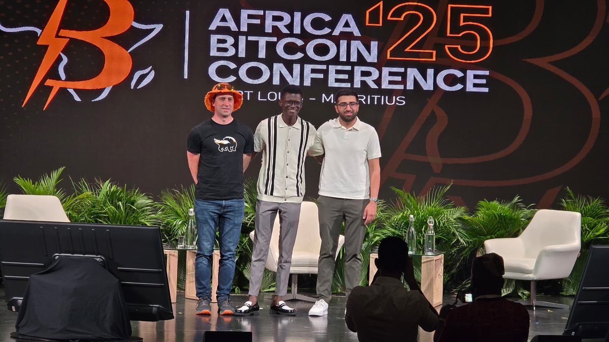 jesseInvent's tweet photo. Spoke about scaling Bitcoin payments at the Africa Bitcoin Conference 2025, at Mauritius 🚀 https://t.co/r6CNY6vtaL