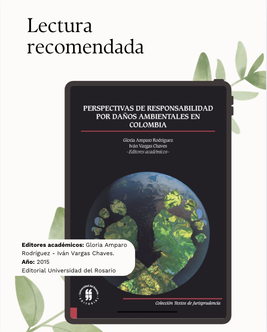 ¿Conoce las implicaciones legales del daño ambiental en Colombia? 🤔
La #ResponsabilidadPorDañoAmbiental va más allá de una multa. Es una obligación de reparar la naturaleza.
 
#LecturaRecomendada (2015) | <a href="/Juris_urosario/">Facultad de Jurisprudencia - URosario</a> ⬇️
escueladerechoambiental.com/wp-content/upl…