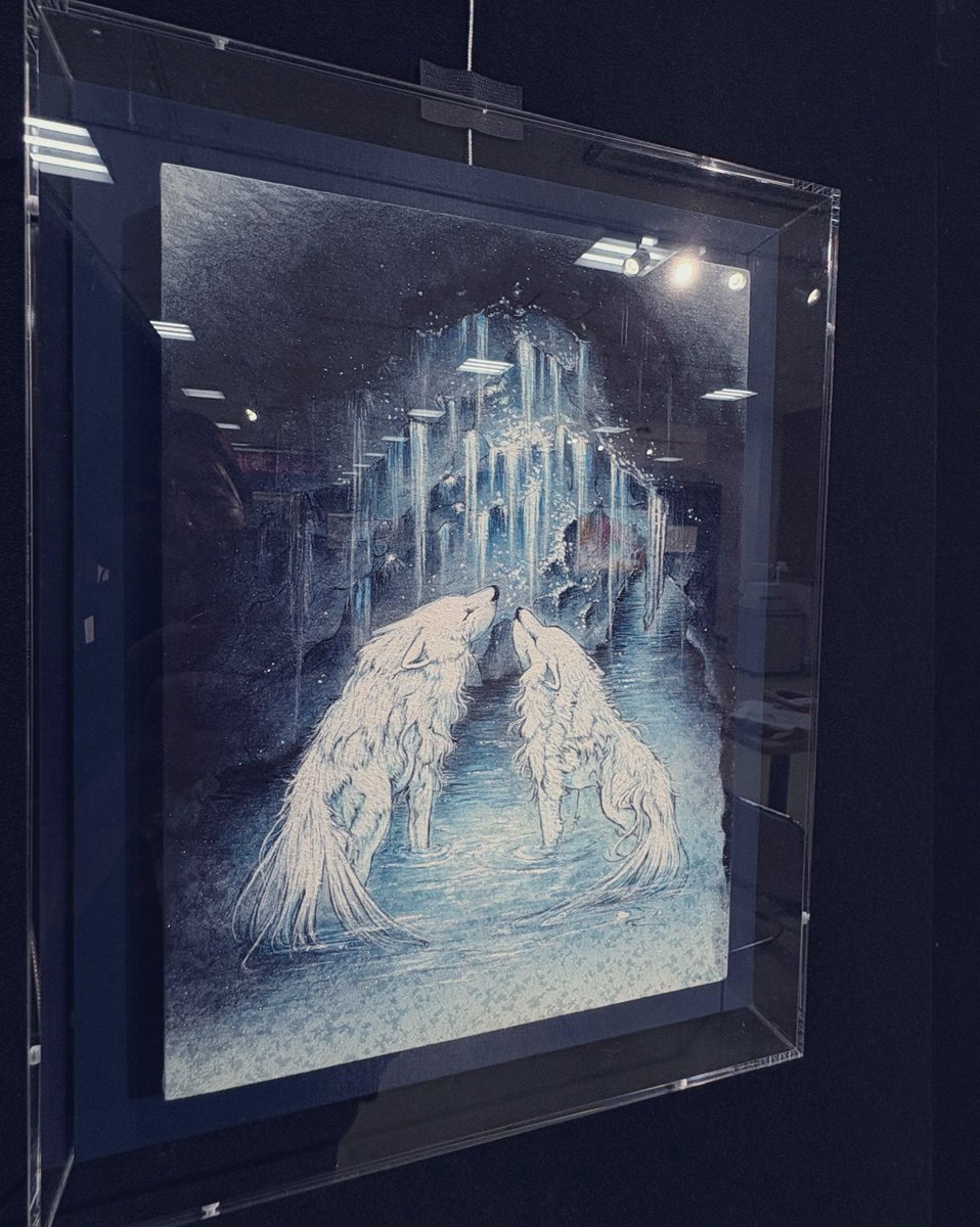 sold🐺❄️

作品お迎えいただいたお客様誠にありがとうございます。たくさんの青色を多用した作品で、長らく展示で何度も存在感を放ってきた作品の旅立ちは感慨深いです。

お持ち帰りくださったので、本日で見納めとなります🐺👑