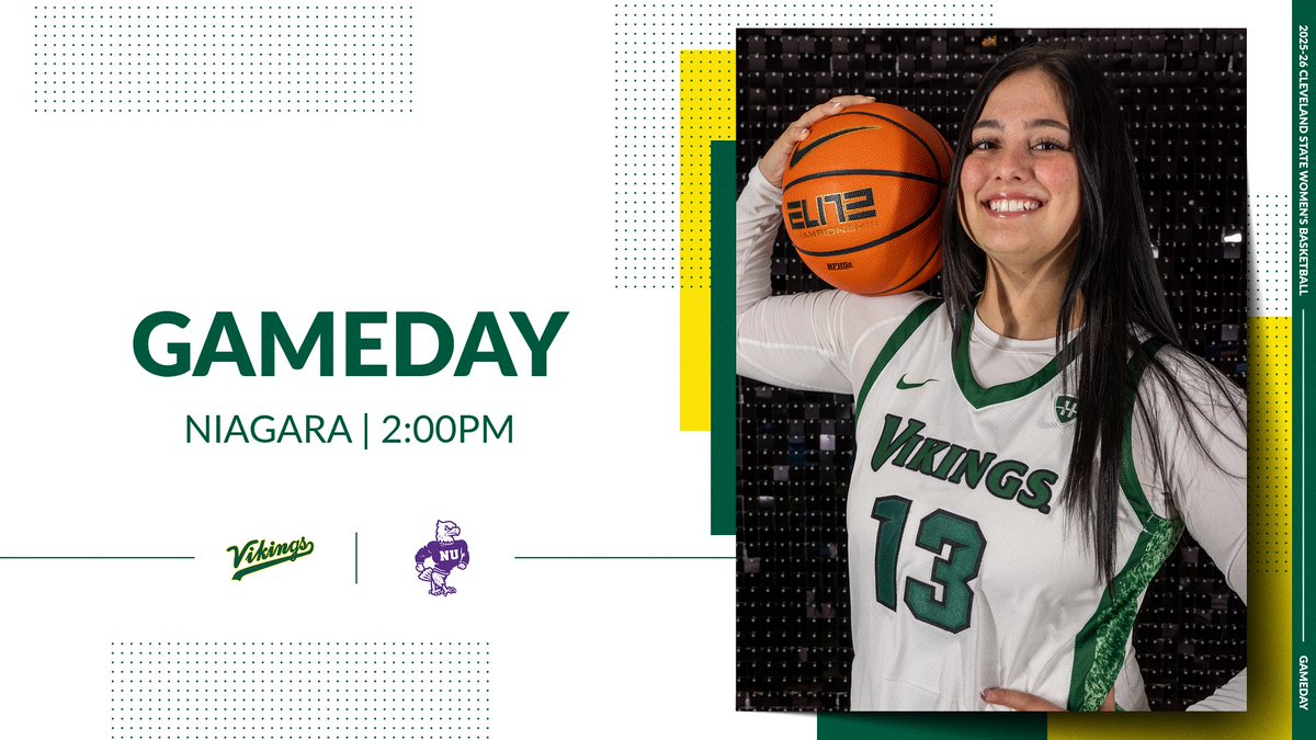 CSU_WBasketball's tweet photo. It's #GAMEDAY again!!

🏀 Niagara
🕐 2:00 pm
📍 Woodling Gymnasium
📊+📺+📻 https://t.co/GKAwo6kMS6 
🎟️ https://t.co/HhFOKTxzn5

#Charge | #GoVikes https://t.co/TaJICw0zhI