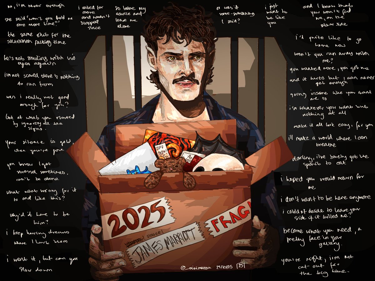 _minimazza's tweet image. #dftd #jamesmarriott #jamesmarriottfanart 
beyond honoured to be a part of a community with so many talented individuals. happy 6 months to dont tell the dog (upcoming art for that too, hopefully should be done today :) ), and thank you james

here are my frames for the project!