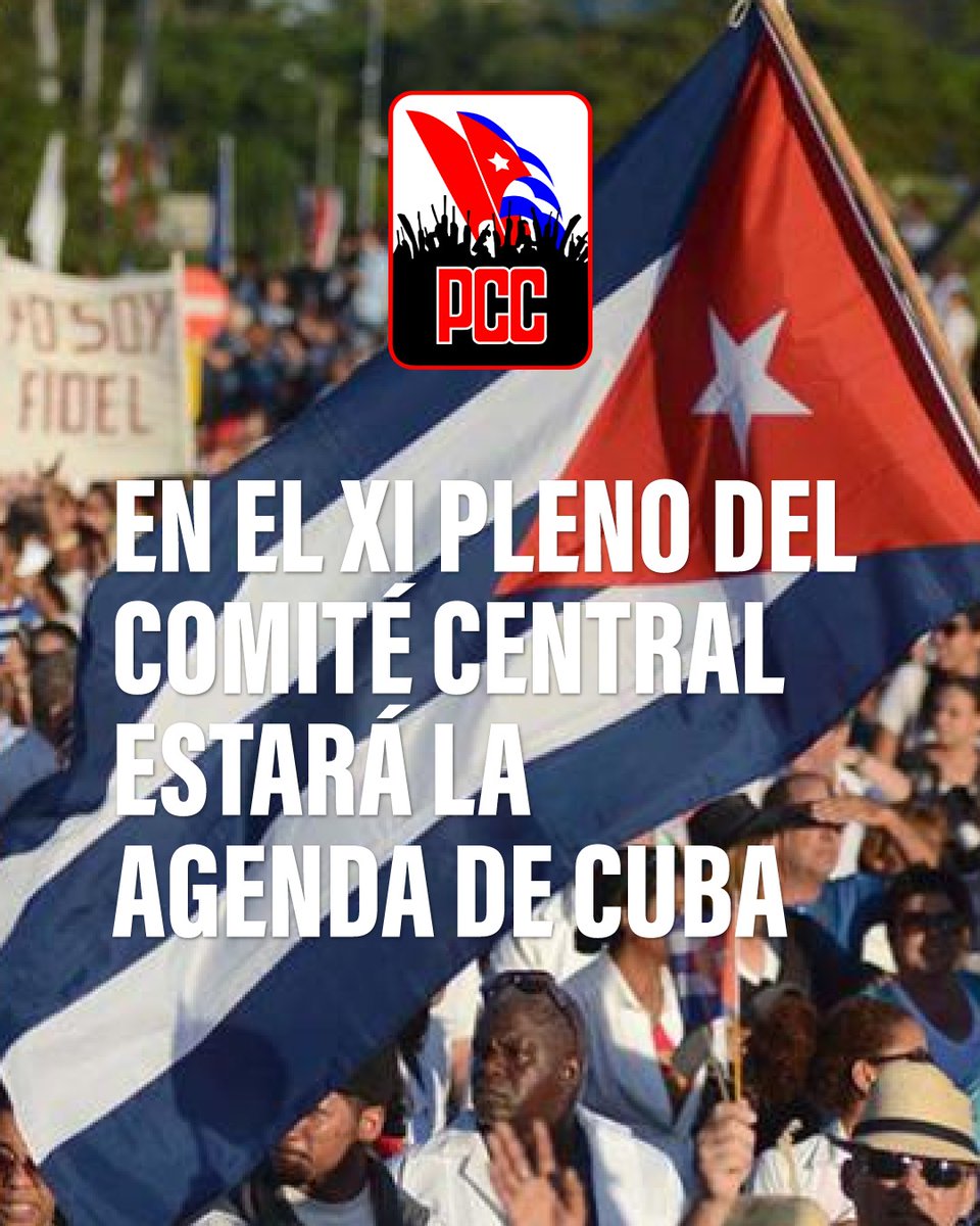 En el XI Pleno del Comité Central estará la agenda de #Cuba 🇨🇺.

Este sábado, sus participantes debatirán una agenda estrechamente ligada a las preocupaciones y desafíos del pueblo cubano.

#XIPlenoCC
