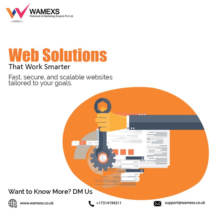 wamexsuk's tweet image. 💡🌐 Web Solutions That Work Smarter

#WebSolutions #Webmarkandmarketingexpertspvtltd #SmartWebDesign #DigitalGrowth #MarketingExperts #BusinessSuccess #websitedevelopment