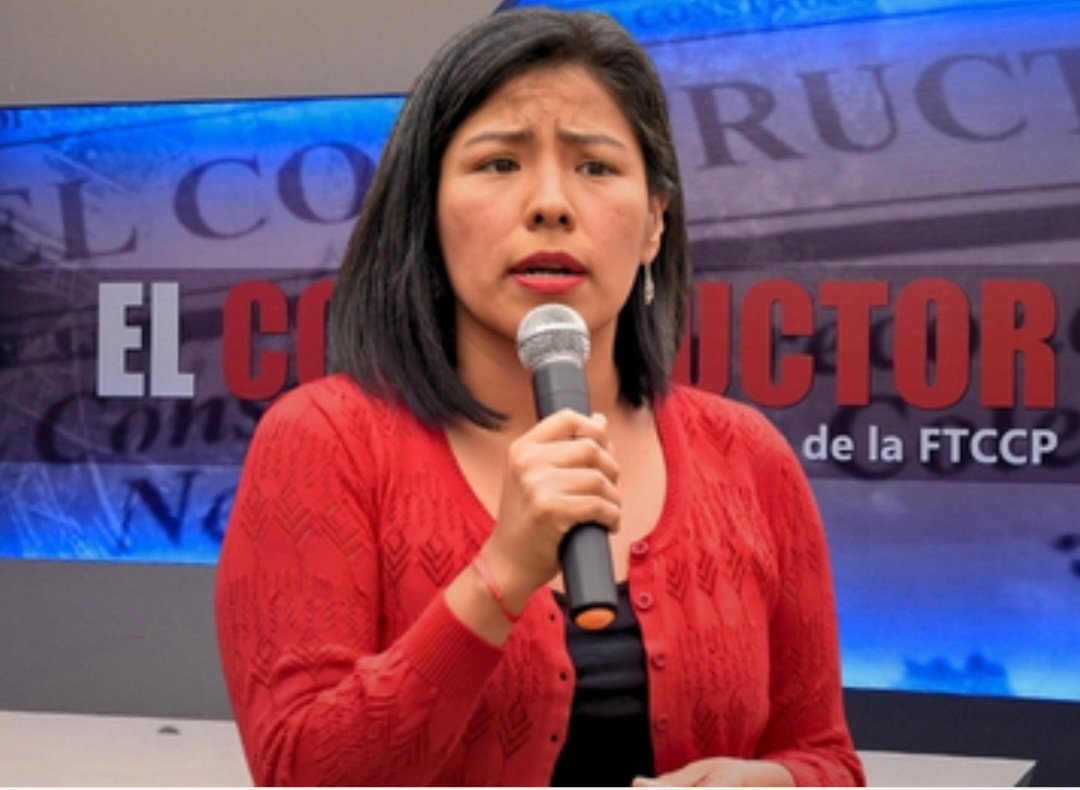 RoyAlta_Peru's tweet photo. La Ex Parlamentaria Indira Huilca: "Quienes están gobernando hoy día en el Perú, son los que perdieron las elecciones, es la Sra Keiko Fujimori con todas sus Pataletas haciendo desmanes desde el Congreso porque el Sr Jeri no es una persona que tenga un peso propio es una pieza más de esta coalición mafiosa". Totalmente de Acuerdo.