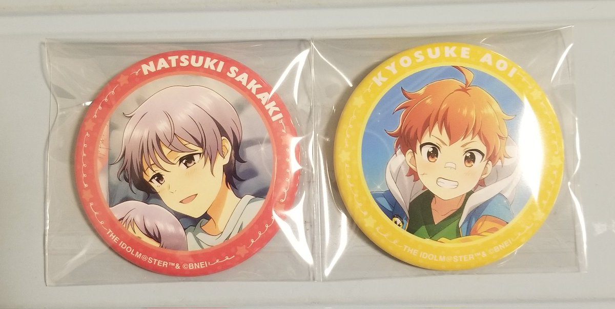 交換/譲渡】SideM リメショ リメンバーショット 缶バッジ (譲)夏来,享