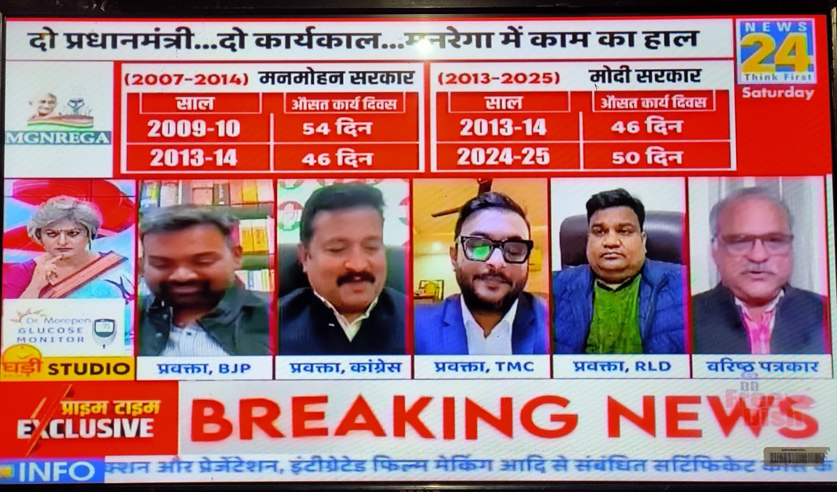 #News24 #MGNREGA #IndianPolitics 
मनरेगा में MIS बदलकर वर्तमान MIS से भ्रष्टाचार के सबूत मिटाने के लिए बदला गया अब होगा "पूज्य बापू ग्रामीण राष्ट्रीय रोजगार गारंटी योजना"नाम 
#news #24n