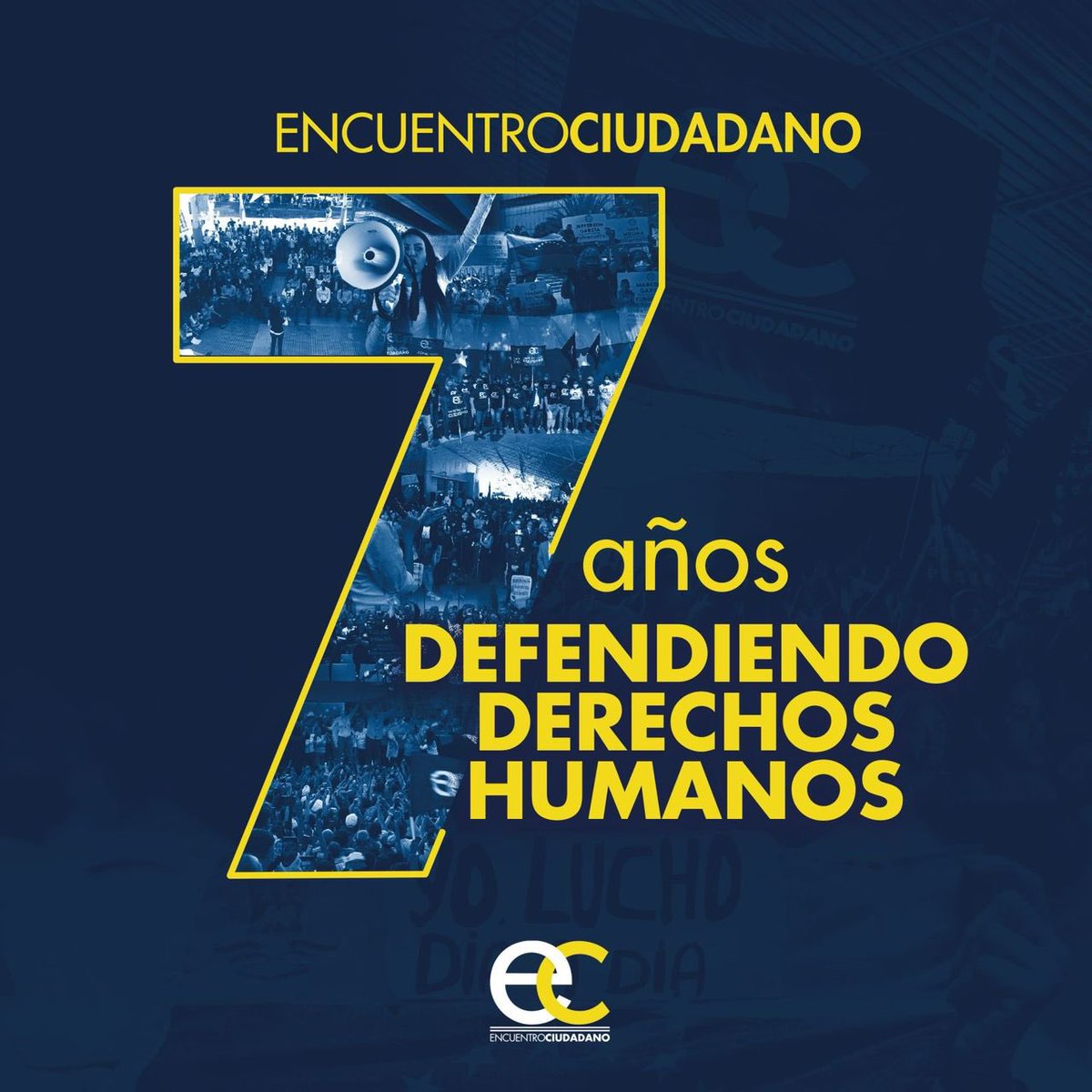 Vaya nuestro saludo a los compañeros de <a href="/EnCiudadanoVzla/">Encuentro Ciudadano</a> y su líder <a href="/delsasolorzano/">Delsa Solorzano</a>, por su séptimo aniversario de trabajo político en nuestro país. El mayor de los éxitos para sus dirigentes y militantes en esta lucha por la democracia.