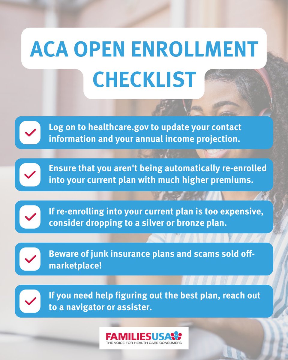 FamiliesUSA's tweet image. It’s still #OpenEnrollment time! If you haven’t enrolled in 2026 coverage, do so now. If you were enrolled in 2025, log back on to healthcare.gov to ensure your plan meets your needs for 2026.