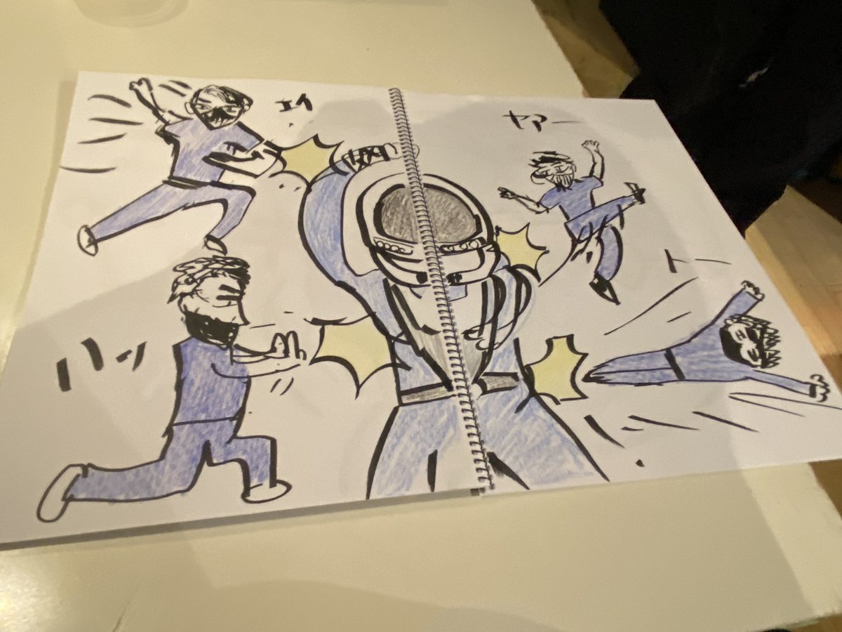 この絵好きすぎるからステッカーにしてほしい。 #UDONプロレス