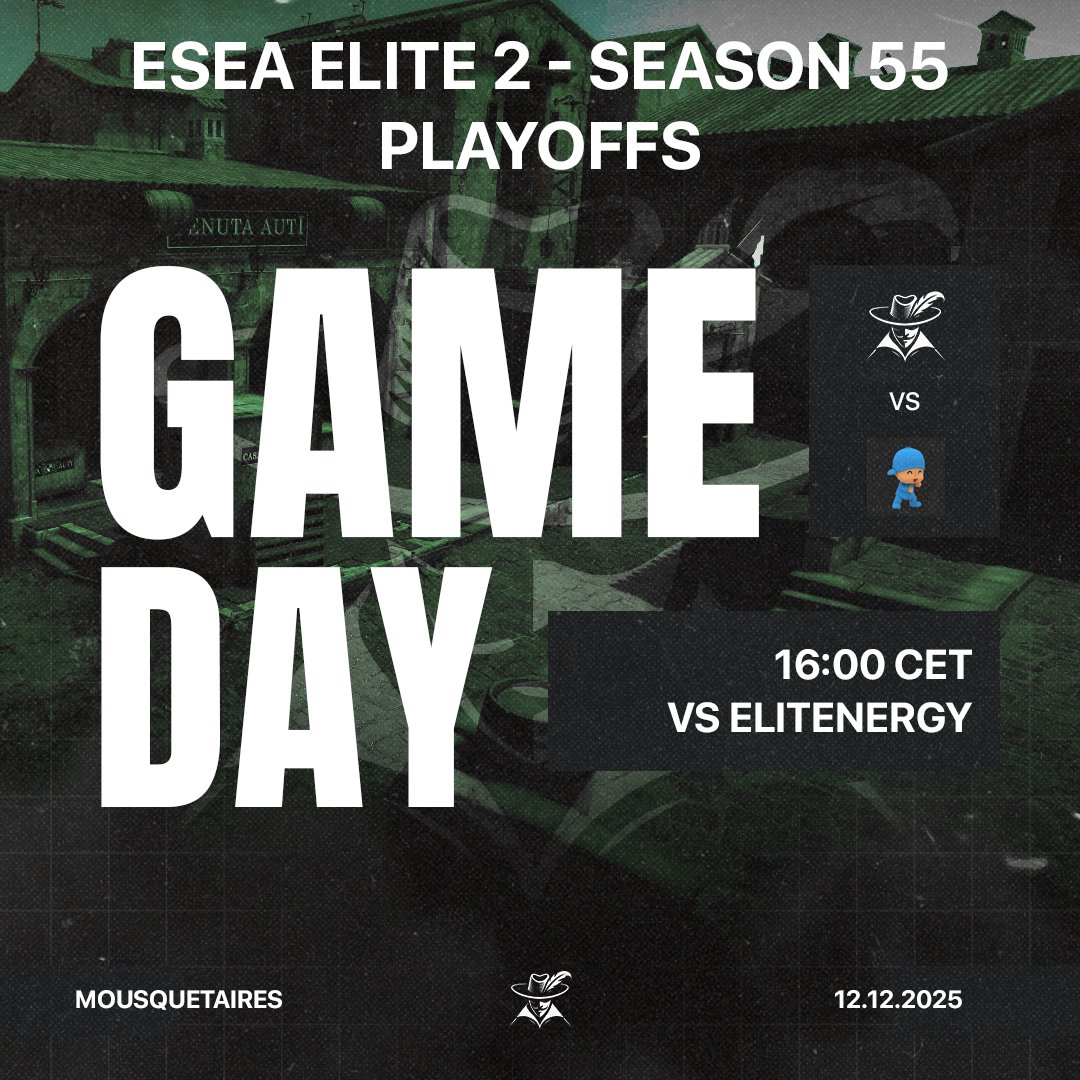 Game day!

A big match, big opportunity. A chance to win a slot in the ESL Challengers League.

We won't miss it. ⚔️
#MQT #MQTWIN