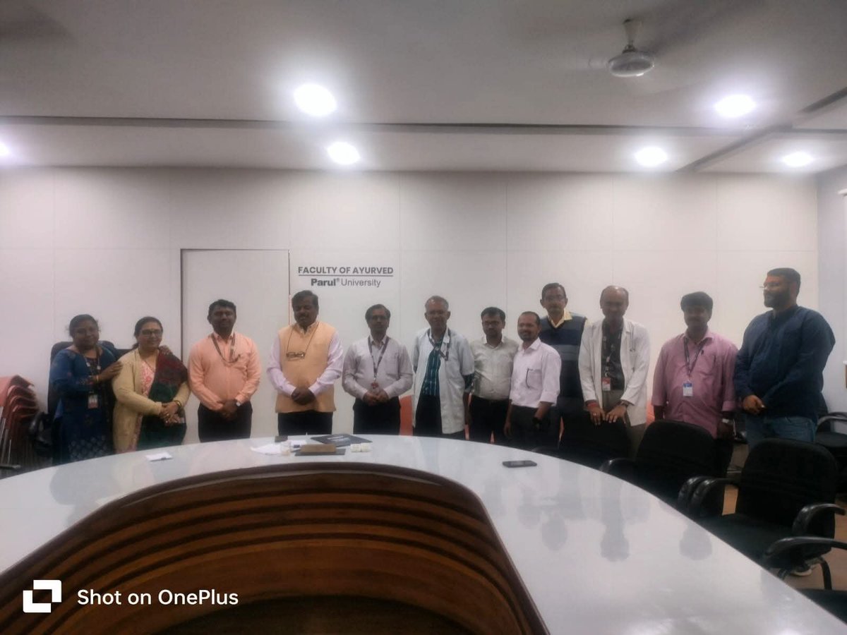 drhemantt's tweet photo. Parul University Congratulates Dr.Parikshit Shirode on defending his PhD thesis! 🌟 research  "Evaluation of Wound Healing, Anti-Microbial and Antioxidant Potential of Vranadhupan in Wistar Albino rats", is a significant contribution to Ayurveda, undertaken under my Guidance. https://t.co/3wtgBRLoIE