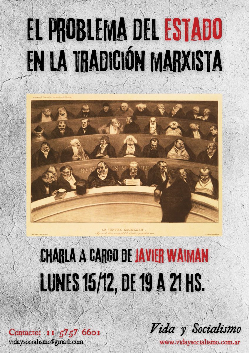 Quienes estén interesados en participar pueden escribir a vidaysocialismo@gmail.com, o bien enviar un mensaje de Whatsapp al (+54) 11 5757 6601.