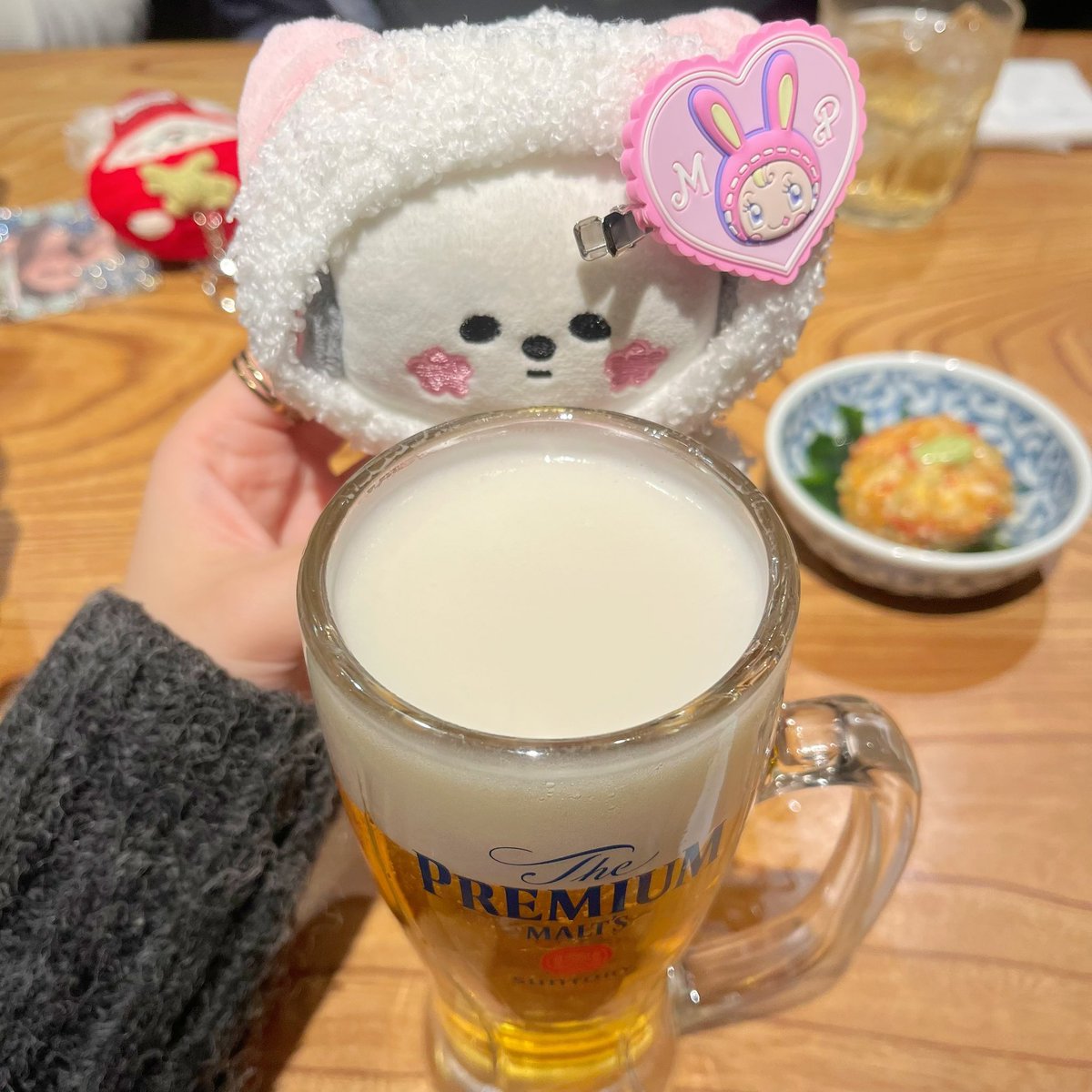 昨日は忘年会でしたっദ്ദി- ·̫ – ̳^🍻🎶💞 今年もたくさんお世話に