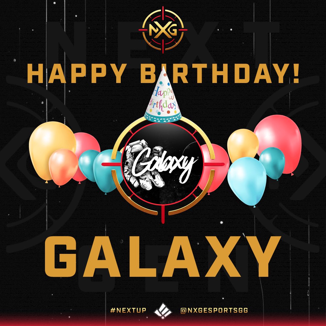 NXGEsports_GG's tweet image. NXG NATION!! PLEASE JOIN US IN WISHING ONE OF OUR PLAYERS A HAPPY BIRTHDAY!!!

Happy birthday to one of our CS players @GalxyXI party hard from the NXG Family and community!!

#NEXTUP #NEXTGENERATION